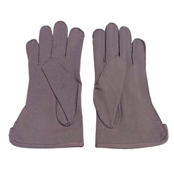 Fownes Women's Dark Brown Double Woven Nylon Driving Gloves - Picture 3 of 5